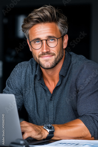 Trader on stock market, crypto bitcoin