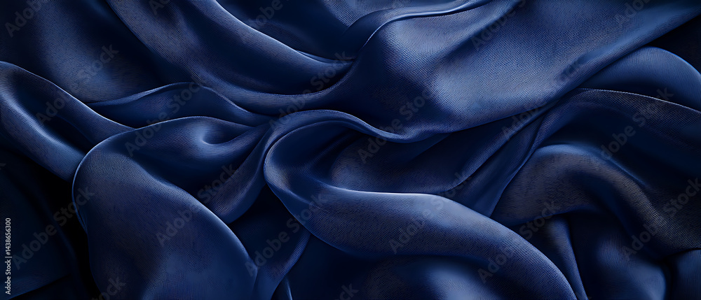 Fototapeta premium Dark blue background with ample space for text