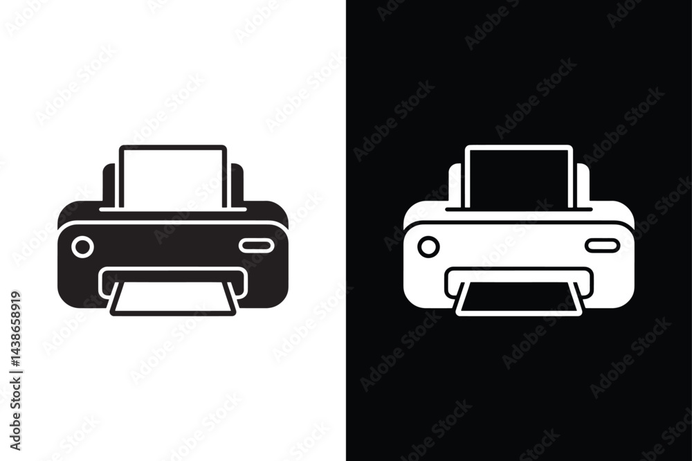 Obraz premium Printer icon vector on White Background ,Vector Art Illustration on white background.