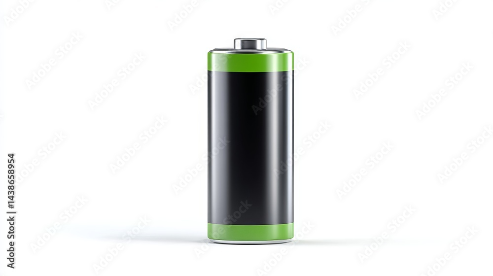 3D rendering of empty battery icon isolated on clean white background mobile energy concept 3D rendering of empty battery icon isolated on clean white background mobile energy concept