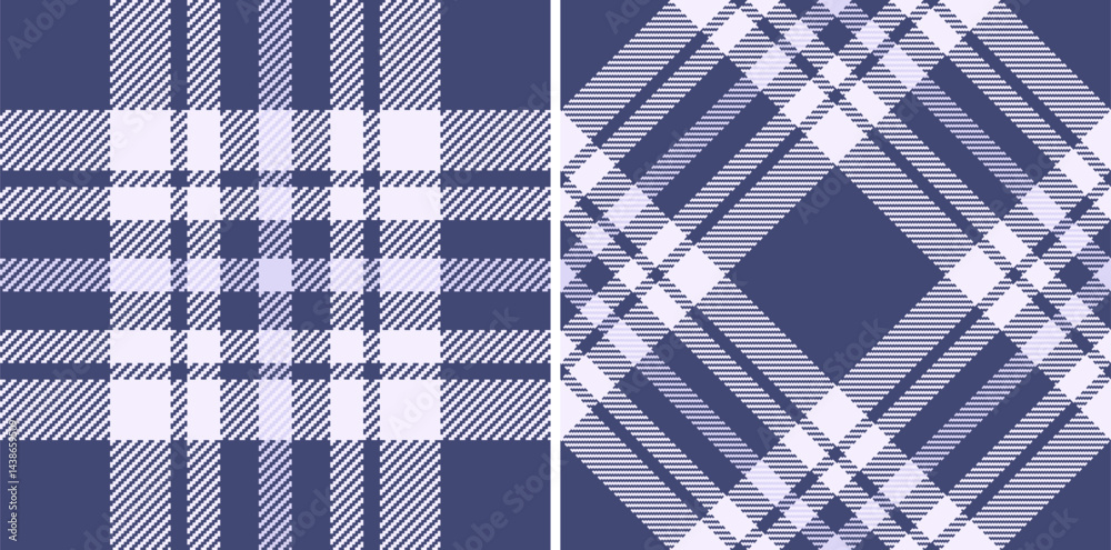 Classic tartan patterns, diagonally and straight, in two shades of blue. Ideal for background, textile design, or adding a touch of traditional elegance. Classic tartan patterns, diagonally and straight, in two shades of blue. Ideal for background, textile design, or adding a touch of traditional elegance.