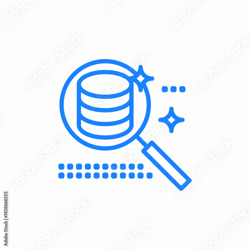 data insight analysis icon sign vector
