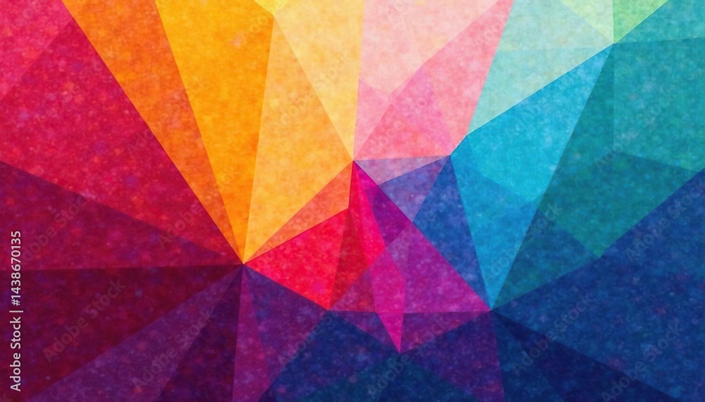 Obraz premium Geometric abstract shapes, vibrant color blocks , stripes, backdrop