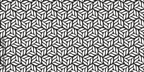 Vector seamless pattern. Modern stylish abstract texture. Repeating geometric tiles from striped elements