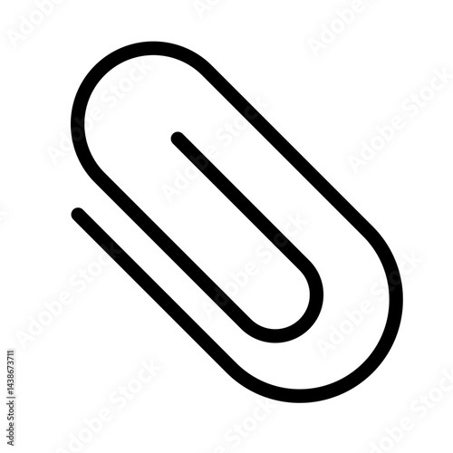 paperclip line icon