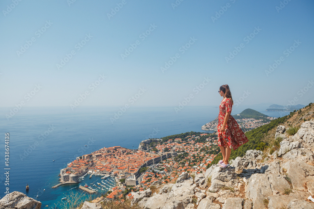 Enjoy a stunning view of the beautiful Dubrovnik coastline and its vibrant atmosphere