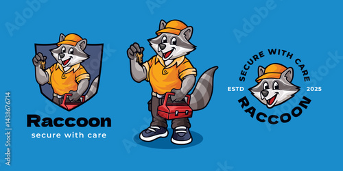 Security Raccoon Mascot