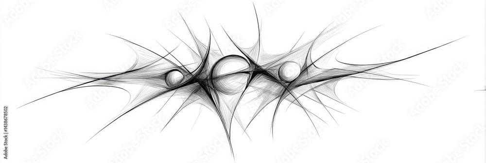 Abstract Gray Lines and Spheres - Abstract featuring grayscale flowing lines and spheres, ideal for backgrounds or design elements. Clean and modern aesthetic Abstract Gray Lines and Spheres - Abstract featuring grayscale flowing lines and spheres, ideal for backgrounds or design elements. Clean and modern aesthetic