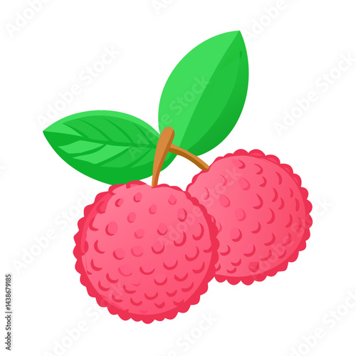 vector illustration of a raspberry