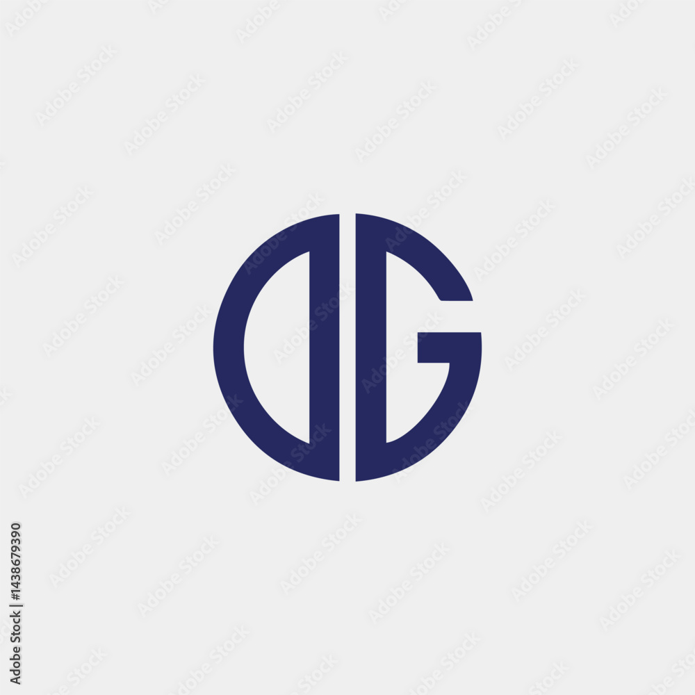 letters dg text logo design vector letters dg text logo design vector