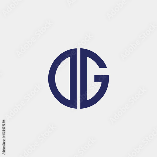 Free Download letters dg text logo design vector - GFXLoad