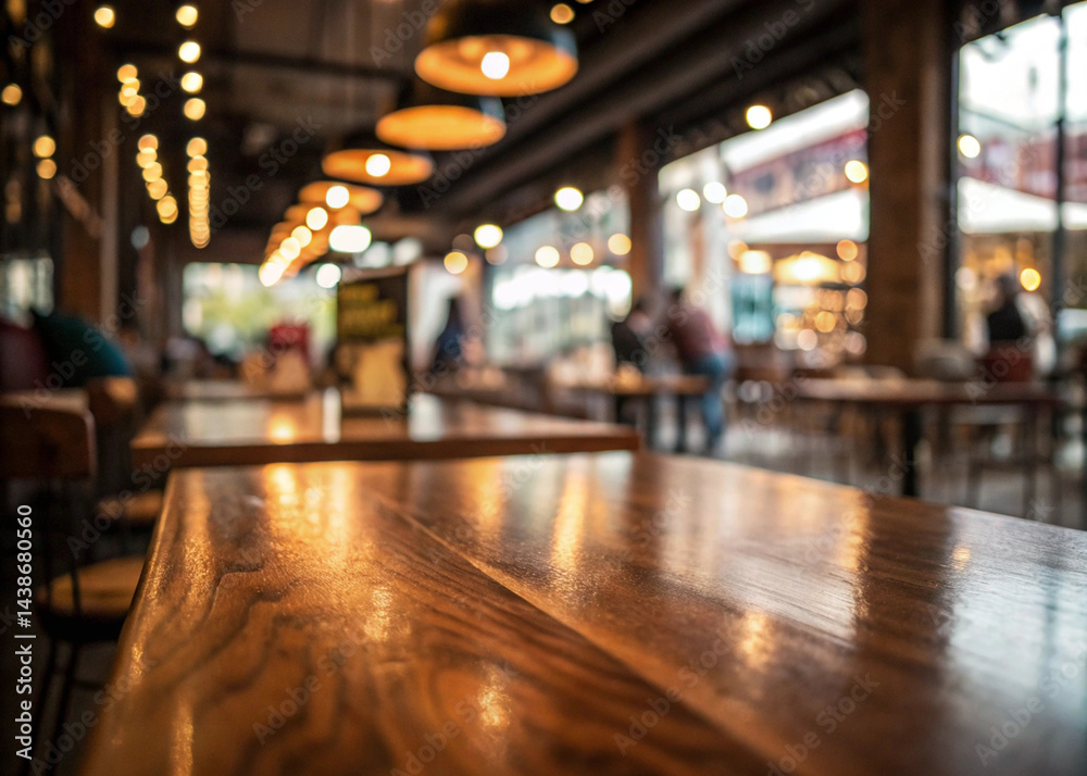 wood-table-top-with-reflect-on-blur-of-lighting-in wood-table-top-with-reflect-on-blur-of-lighting-in