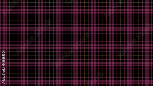 Pink and black  plaid fabric texture background. Luxury plaid checkered seamless pattern.