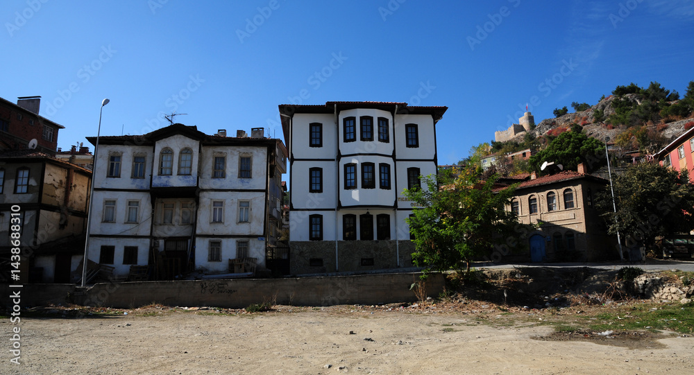 Boyabat Town, located in Sinop, Turkey, is famous for its old Ottoman houses. Boyabat Town, located in Sinop, Turkey, is famous for its old Ottoman houses.