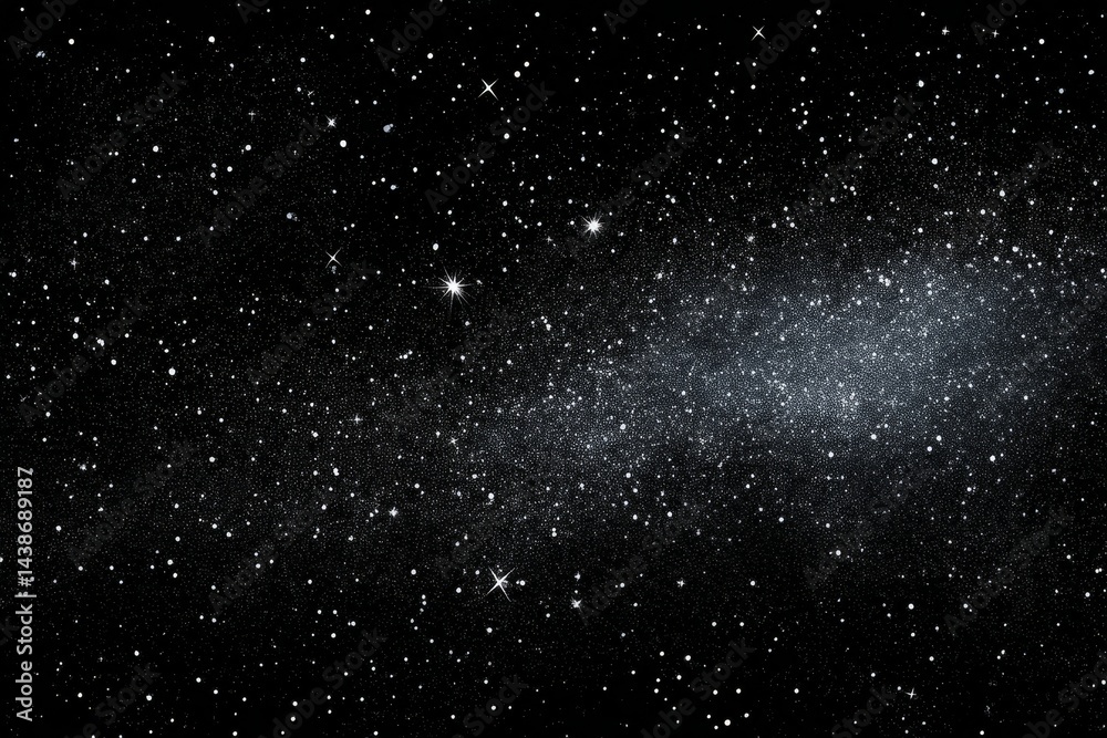 Fototapeta premium Celestial Canvas: Deep Space Panorama - A mesmerizing view of the cosmos, symbolizing infinity, mystery, exploration, wonder, and the vastness of space