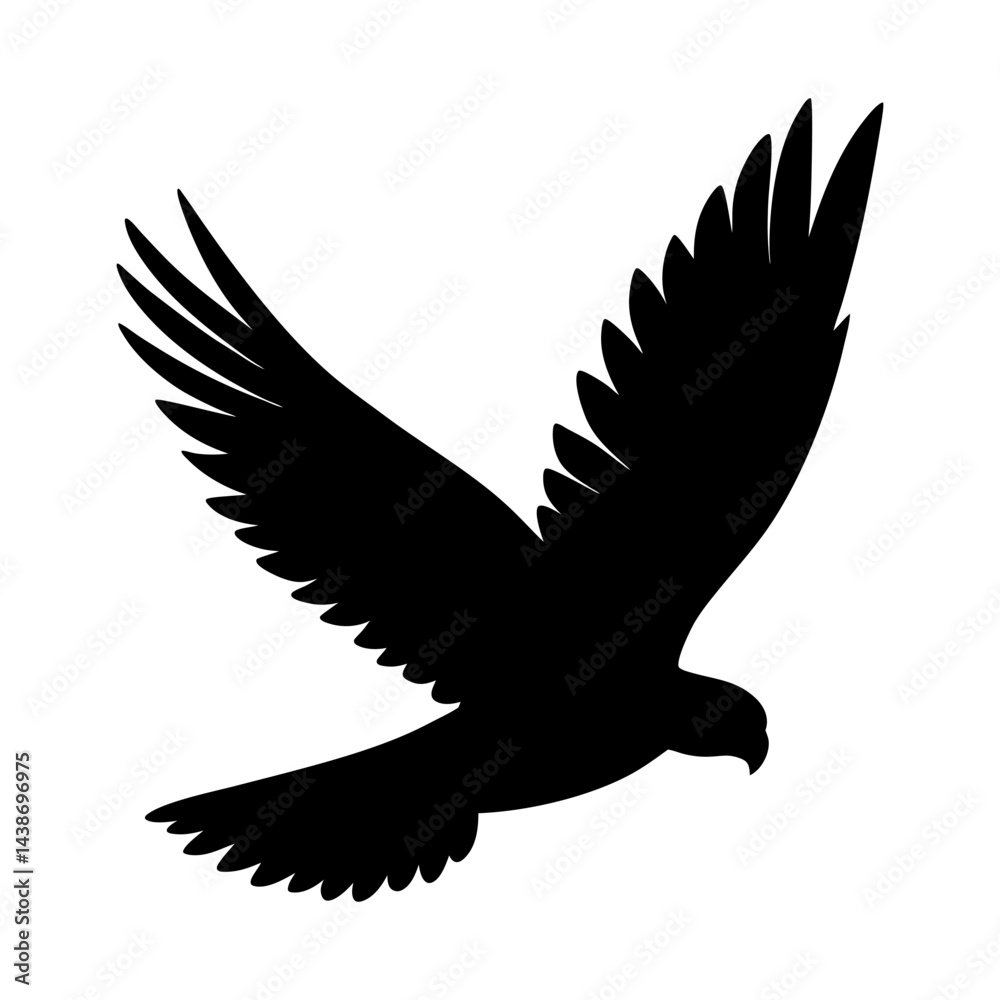 Obraz premium vector illustration of an eagle