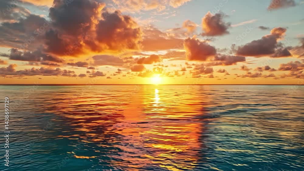 Ocean Sunset Scenery Ocean Sunset Scenery