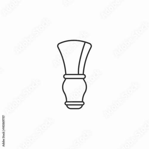beard brush icon sign vector