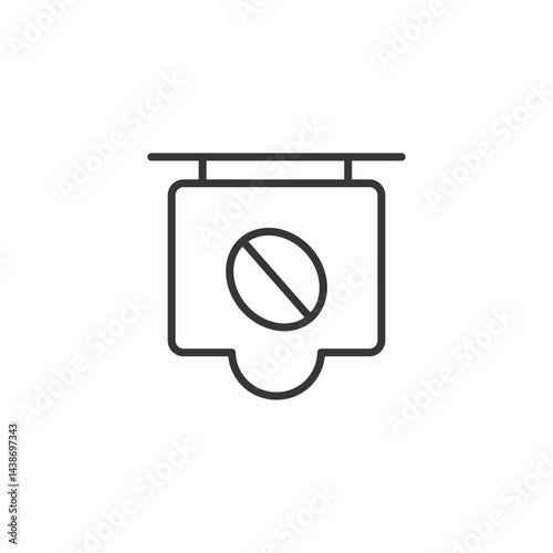 blocked camera icon sign vector