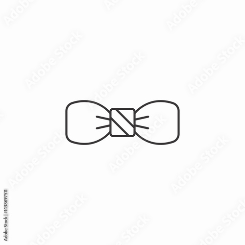 bow tie icon sign vector