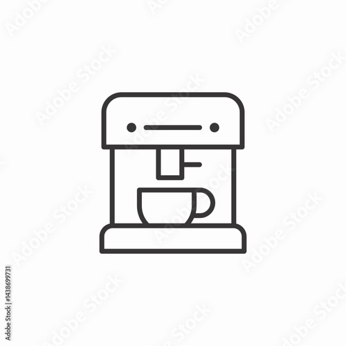 coffee maker icon sign vector