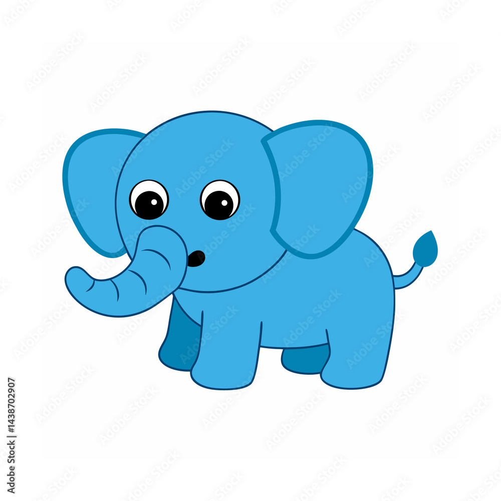 Obraz premium Adorable Animal Vector Clipart Wildlife and Pets on White Background