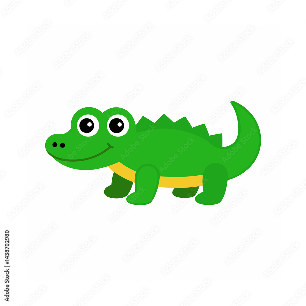 Naklejka premium Adorable Animal Vector Clipart Wildlife and Pets on White Background