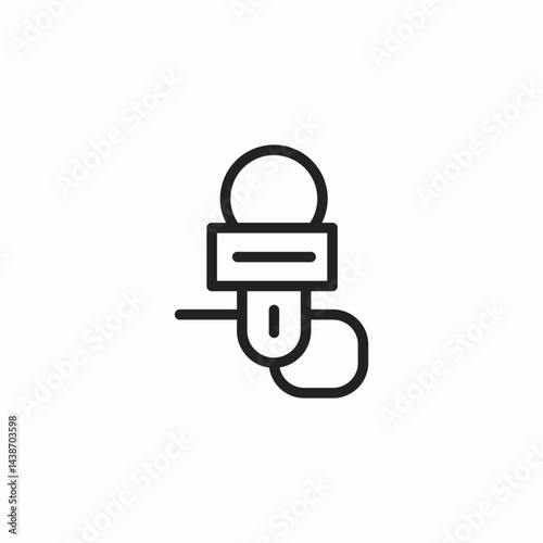 news microphone icon sign vector