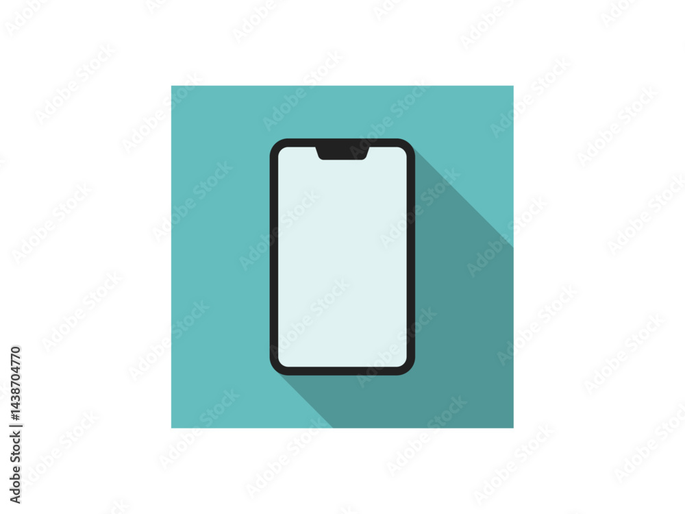 スマートフォンロングシャドウアイコン スマートフォンロングシャドウアイコン