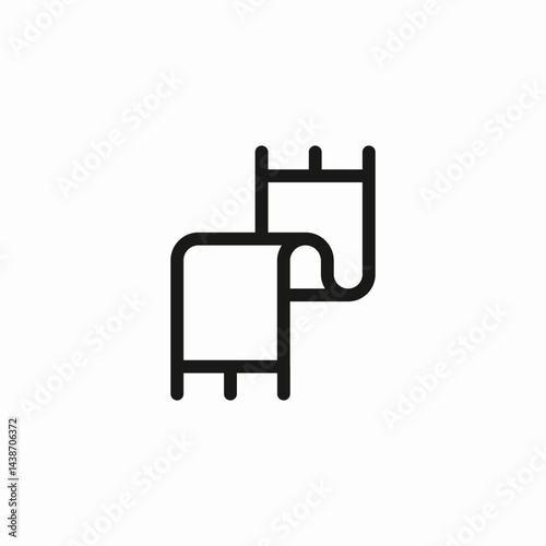 warm scarf icon sign vector