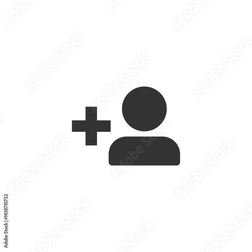 Add profile icon. User symbol modern, simple, vector, icon for website design, mobile app, ui. Vector Illustration