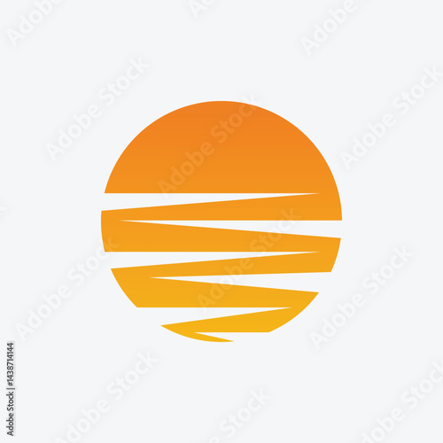 Vibrant Sunburst A Radiant Solar Illustration  
