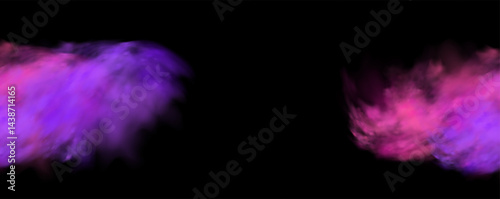  Atmospheric neon purple clouds.Magical fantasy smell of tobacco.Pink occult fog.Magic cigarette vapor.