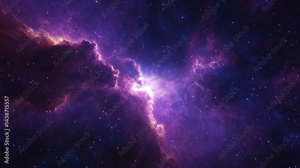 Fototapeta premium Cosmic Nebula Stellar Birth, Space Background, Astronomy