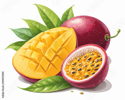 Mango and Passion Fruit