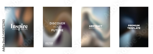 Abstract Gradient Mesh Poster Templates Inspire, Discover Your Future