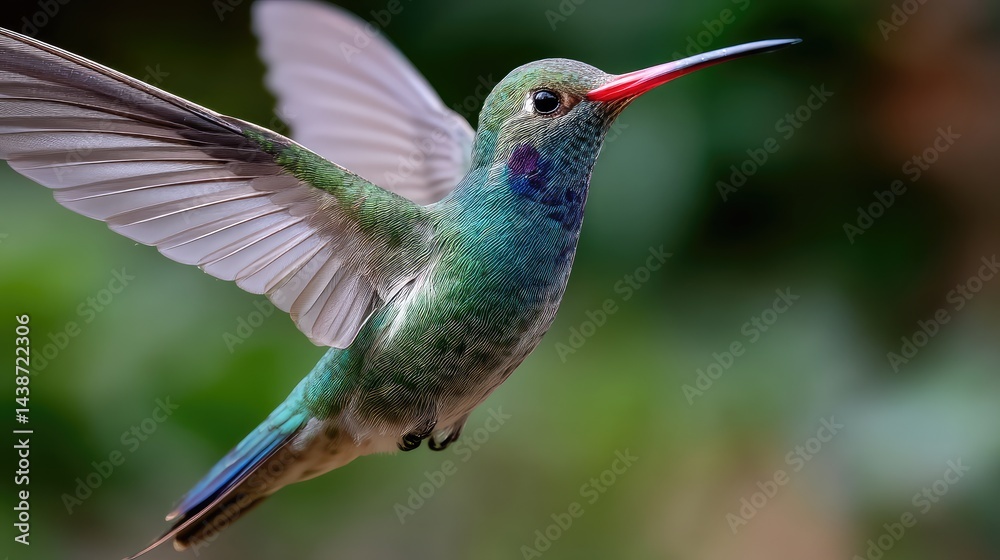 Fototapeta premium Hummingbird in flight