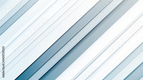 Abstract Diagonal Stripes in White and Blue-Gray