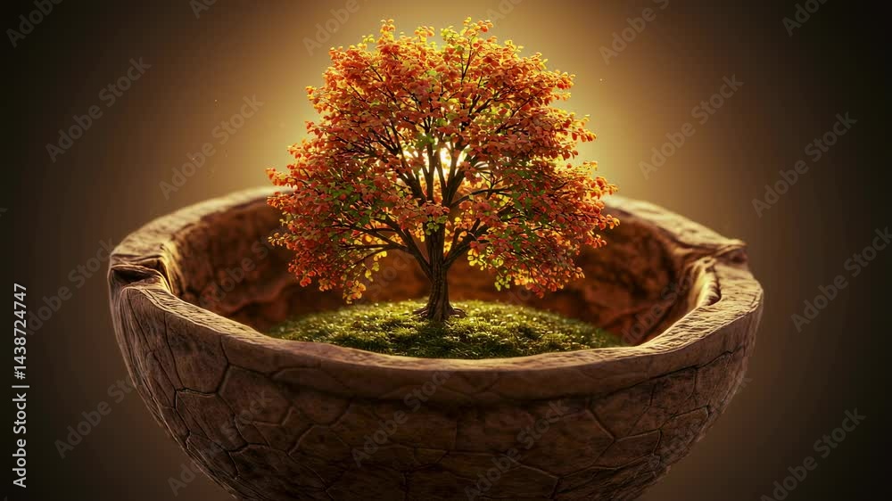 Forest trees in sun during day, green forest in daylight with sun rays video. Nature landscape with light shining through trunks, peaceful outdoor scene footage.