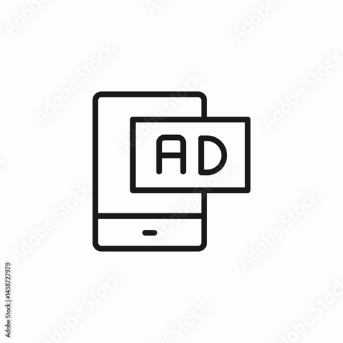 online advertisement phone icon sign vector