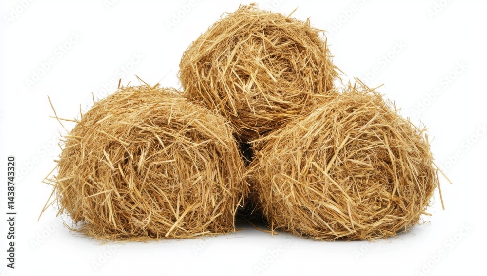 Hay bales stacked Hay bales stacked