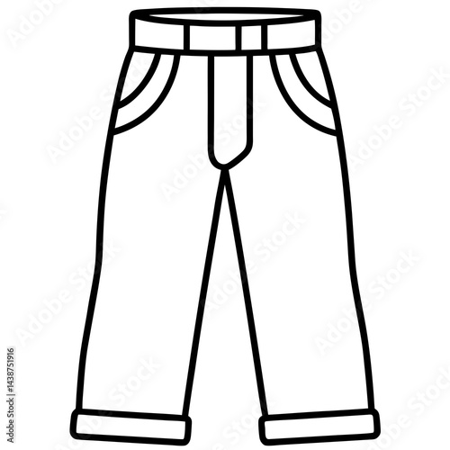 Minimal Khakis Vector on White