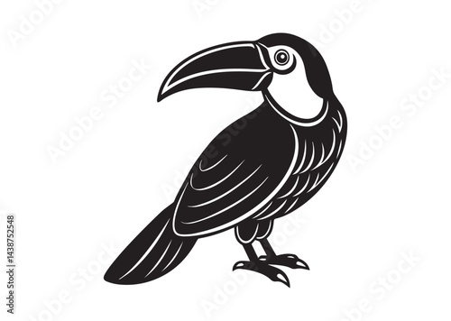 Toucan icon, Toucan silhouette Vector