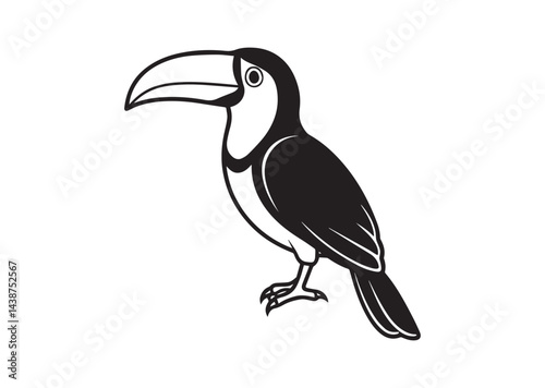 Toucan icon, Toucan silhouette Vector