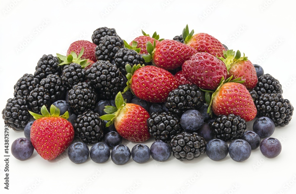 Colorful mix of fresh berries Colorful mix of fresh berries