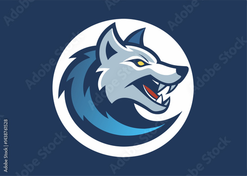 The Wild Spirit: A powerful depiction of a wolf, embodying primal strength and untamed spirit, is captured in a clean, modern design, perfect for conveying both power and style.