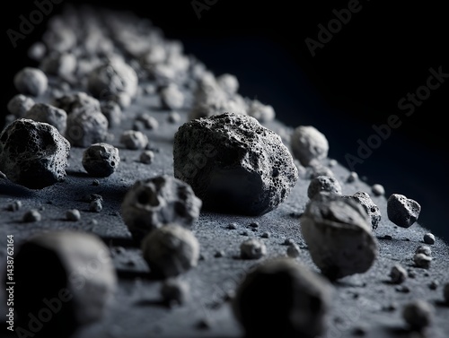 Visualize the Asteroid Belt in Detailed Accurate Space Renderings Highlighting Rock Compositions and Orbital Dynamics photo