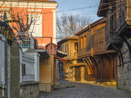 Obraz na płótnie The old town of Sozopol, Bulgaria w salonie