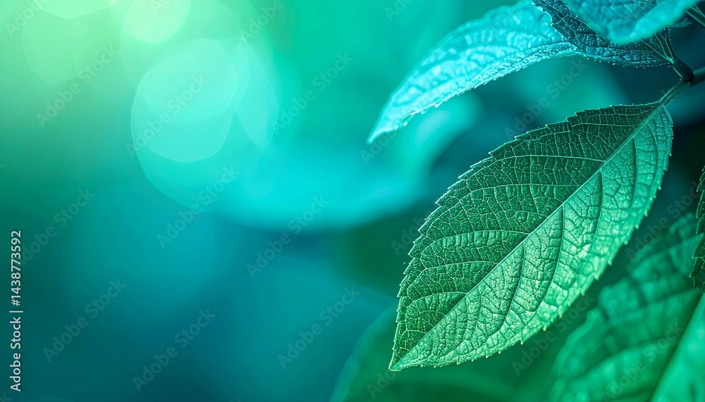 Emerald green to turquoise blue gradient with a fresh, natural feel Emerald green to turquoise blue gradient with a fresh, natural feel