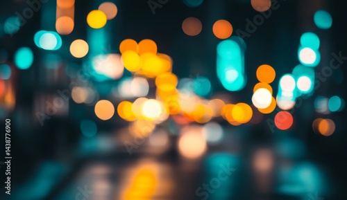 Night city lights bokeh (1)